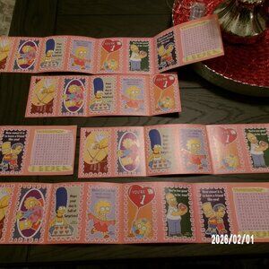 VINTAGE 2005 The Simpsons Valentines! 29 NEW CARDS FUN GROUP PAPER MAGIC